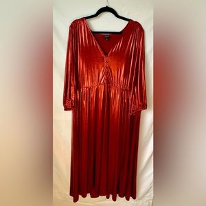 Torrid shiny liquid dress size 3